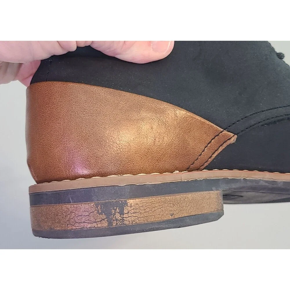 Restoration Barrow Chukka Mens 9M Black Boot Shoes Casual Party Workwear